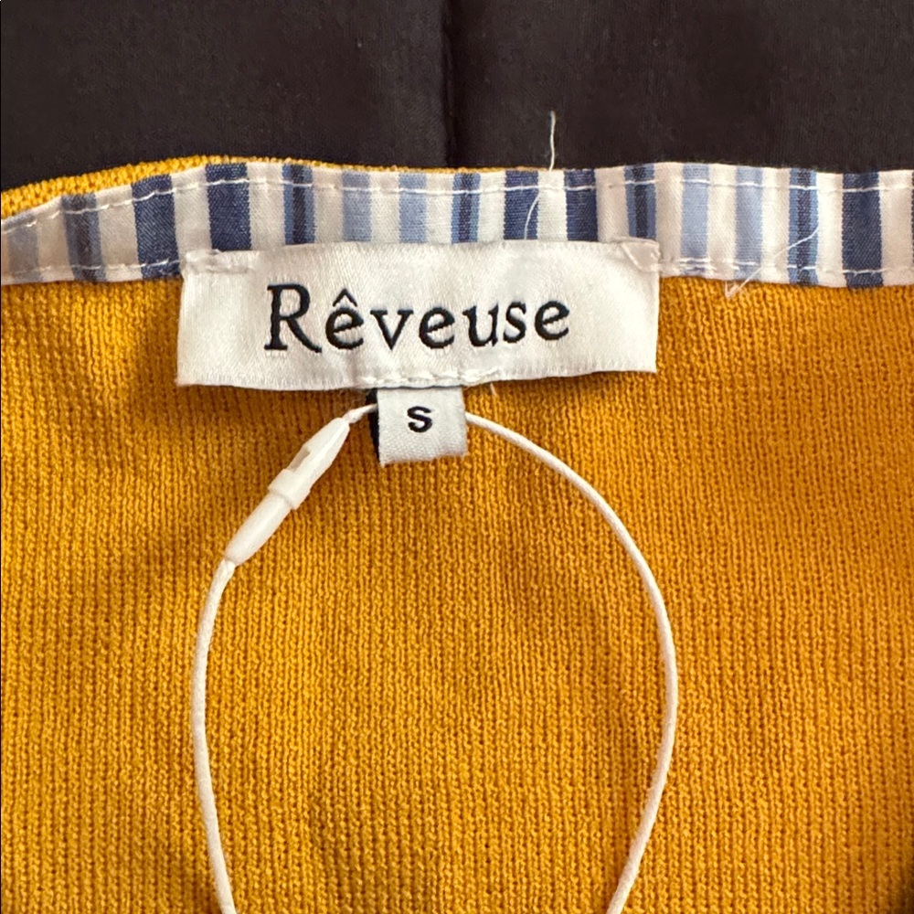 NWT Reveuse Shirt, Sweater, Retro, Ruched Sleeves, Vintage, Vest, Size S - Picture 5 of 11